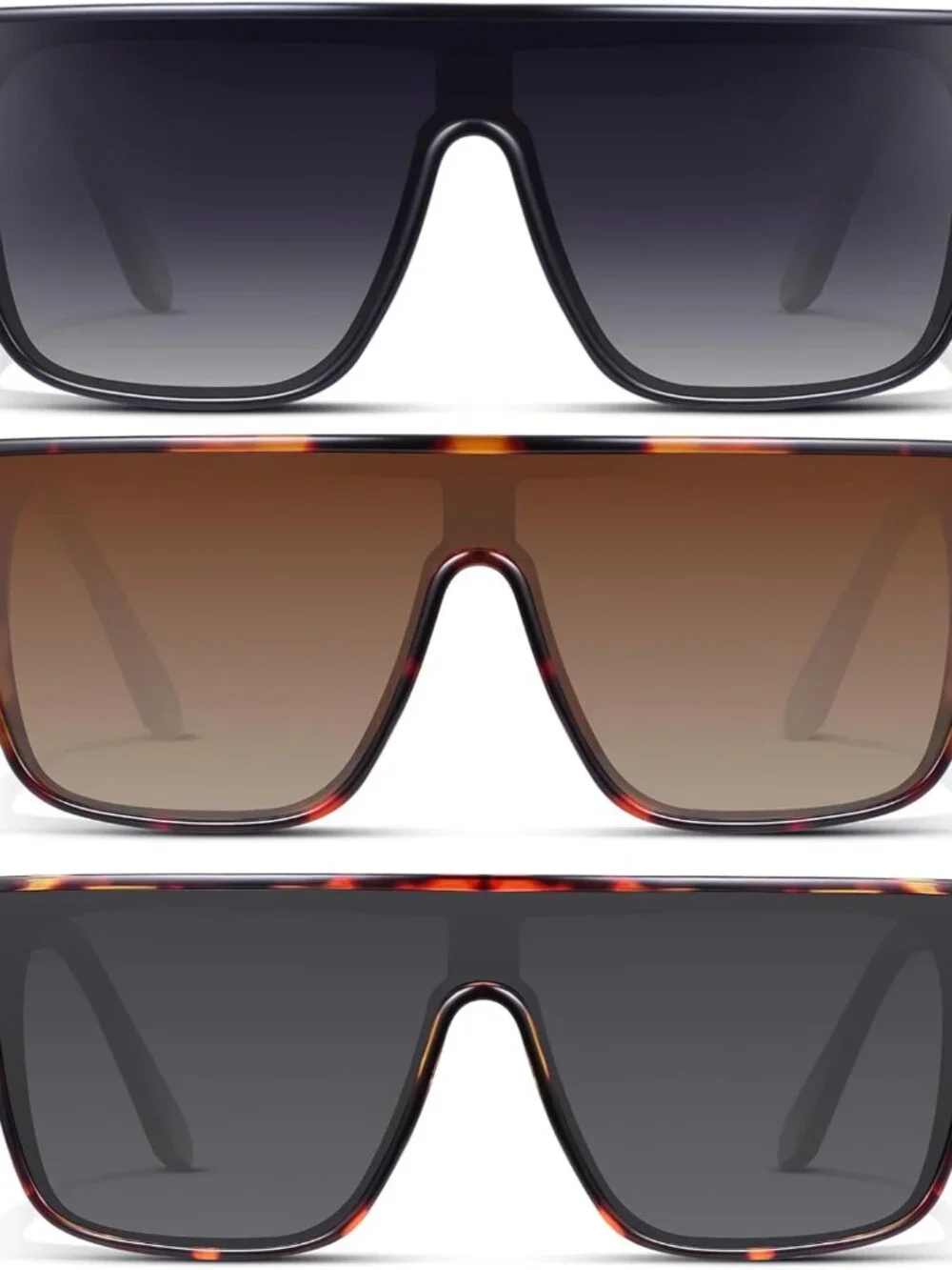 Chic Oversized Square Sunglasses for Women with UV Protection - Retro Style